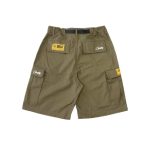 Corteiz Alcatraz Cargo Shorts Khaki Green