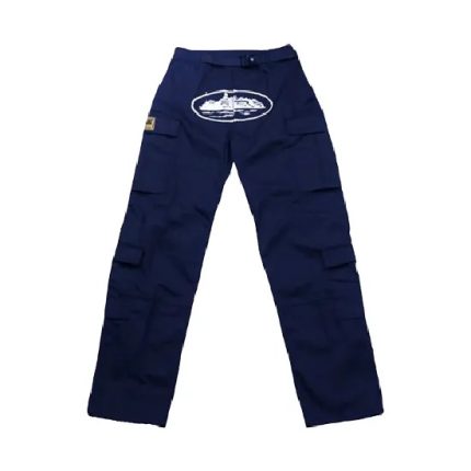 Corteiz Guerillaz Cargohose Marineblau