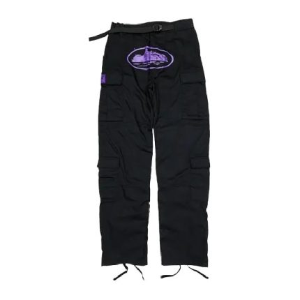 Corteiz Purp Guerilaz Cargo Schwarz/Lila