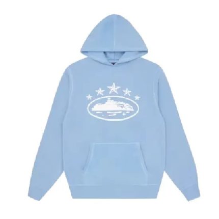 Corteiz 5 Starz Alcatraz Hoodie Baby Blue