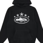 Corteiz 5 Starz Alcatraz Hoodie Black