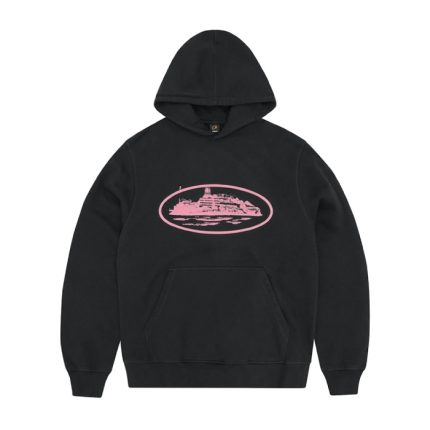 Corteiz Alcatraz Hoodie Schwarz/Rosa