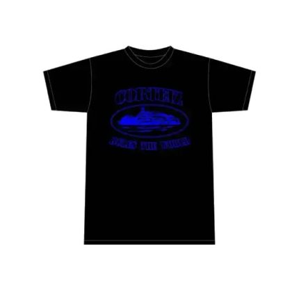 Corteiz Alcatraz T-Shirt Black/Blue