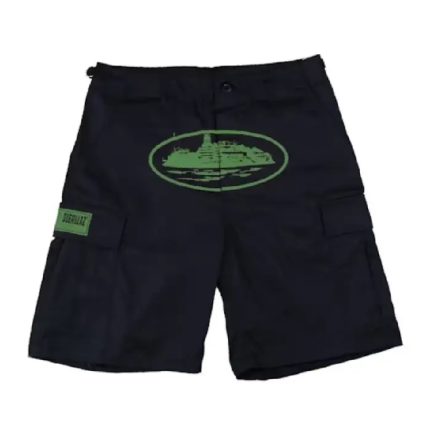 Corteiz Guerillaz Shorts Black/Green