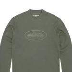 Corteiz Alcatraz Waffle Sweatshirt Tonal Khaki