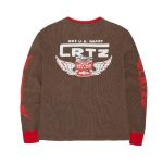 Corteiz Gasolina Waffle Sweatshirt Brown