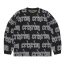 Corteiz Gothic Jacquard Sweatshirt Black